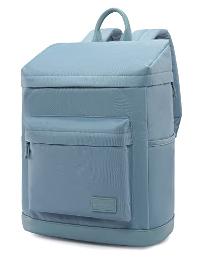 HotStyle ADMETA Casual Daypack College Backpack Aesthetic Bookbag, Pastel Blue