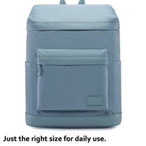 HotStyle ADMETA Casual Daypack College Backpack Aesthetic Bookbag, Pastel Blue