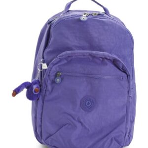 Kipling-Nylon Seoul Large Backpack, Laptop ( EGGPLANT PURPLE)