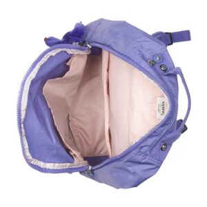 Kipling-Nylon Seoul Large Backpack, Laptop ( EGGPLANT PURPLE)