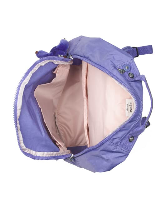 Kipling-Nylon Seoul Large Backpack, Laptop ( EGGPLANT PURPLE)