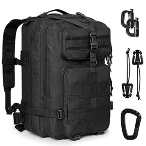 g4free tactical shoulder backpack assault survival pack molle bug out bag rucksack black 35l