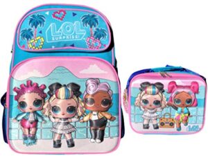 l.o.l. surprise! limited edition supreme bff’s 16″ 3d backpack and insulated lunch bag