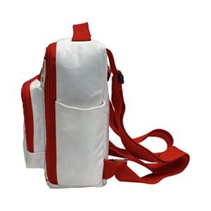 Nissin Cup Noodles Cup Noodles Mini Backpack, Red/White, 7”W x 8”H x 3”D (9607)