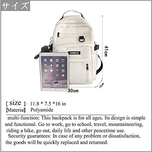 FSD.WG Laptop Backpack for Men and Women Casual Rucksack School Backpack Daypacks Fits 15.6 Inch Notebook Students bookbag
