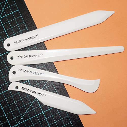 Enjoy Myself 7pcs Bone Folder and Scoring Tool, Paper Folding Tool, Bone Origami Creaser for Scrapbooking Card Making