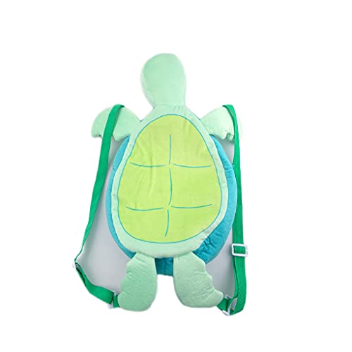 FunnyBuddy Unisex Green Turtle Plush Cute Stylish Animal Backpack 43x30x13CM