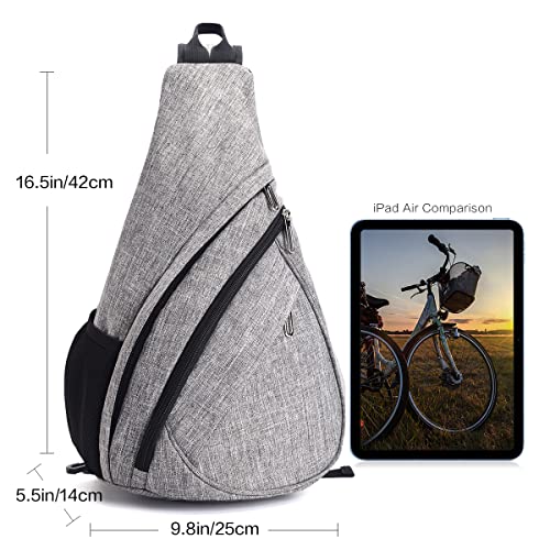 Sajanic Sling Bag Crossbody Sling Backpack Waterproof for Men Women, Lightweight Shoulder Bag for Travel Cycling Camping Daypack