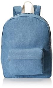 american apparel unisex cotton canvas school bag, light wash, one size