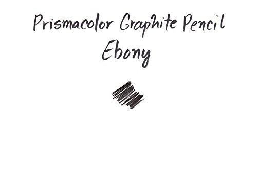 Prismacolor Ebony Graphite Drawing Pencils, Black, 2-Count