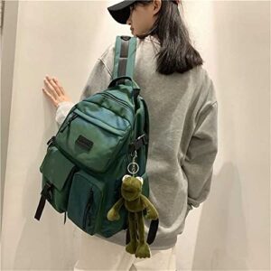 Large Capacity Student Backpacks Kawaii Backpack for Back To School Camping Hiking for Teens Girls Casual Aesthetic Backpack (Green)