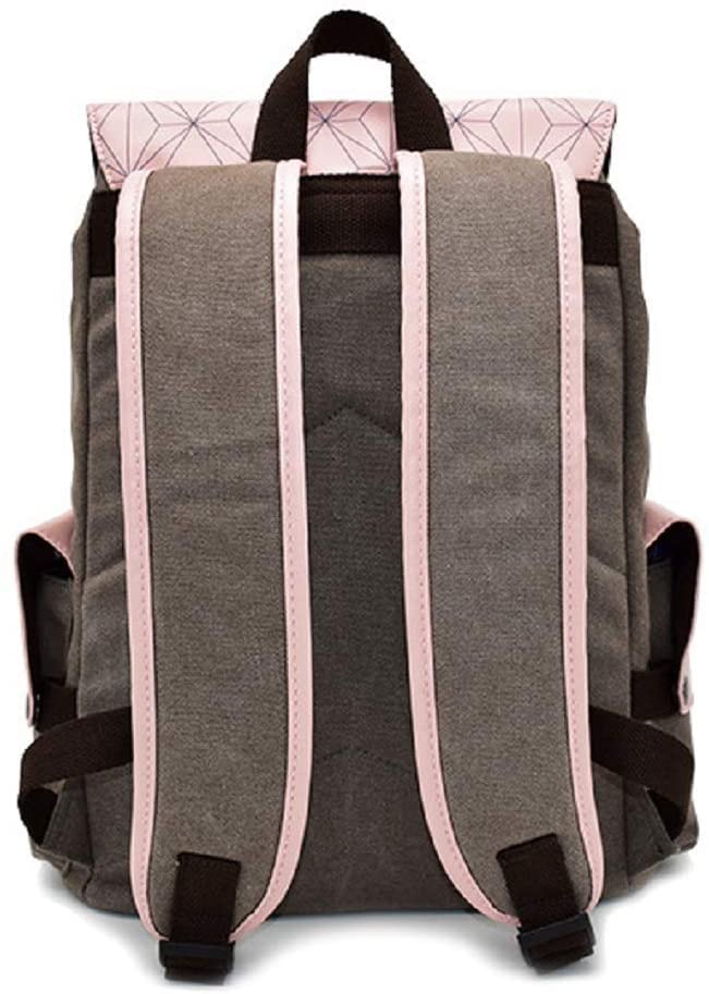 Backpack Drawstring Rucksack Canvas Laptop Backpack Bookbag Travel Bag For Unisex Teens Adults One Size Pink