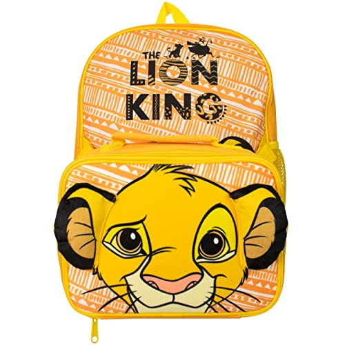 Disney Kids Backpack and Lunchbag Set Lion King Yellow