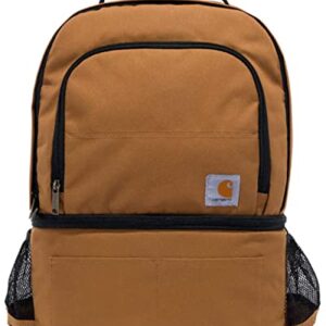 Carhartt Unisex Insulated Two Compartment 24-Can Cooler Backpack Brown One Size