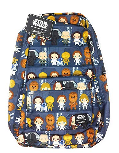 Loungefly Disney Star Wars Chibi Character Nylon Backpack