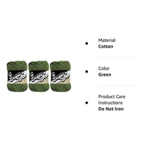 Bulk Buy: Lily Sugar 'n Cream Solids 100% Cotton Yarn (3-Pack) (Sage Green #0084)