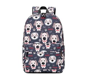 wadirum fashion school backpack for boy and girl weekend travel laptop backpack dog
