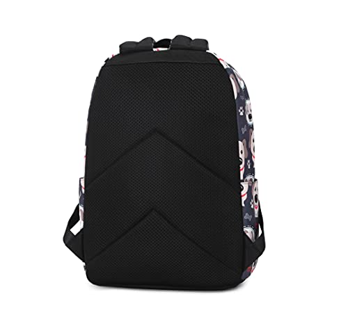 Wadirum Fashion School Backpack for Boy and Girl Weekend Travel Laptop Backpack Dog