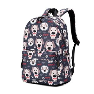 Wadirum Fashion School Backpack for Boy and Girl Weekend Travel Laptop Backpack Dog