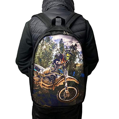 CYMO Got Dirt Bike Motorcross Racing Unique Casual Backpack School Bag Travel Daypack Gift