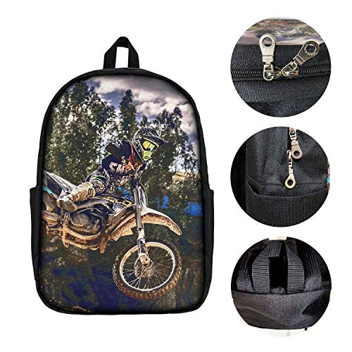 CYMO Got Dirt Bike Motorcross Racing Unique Casual Backpack School Bag Travel Daypack Gift