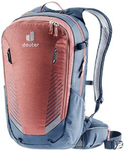 deuter unisex – adult’s compact exp 14 bicycle backpack, redwood-navy, 17 l