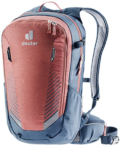 DEUTER Unisex – Adult's Compact EXP 14 Bicycle Backpack, Redwood-Navy, 17 L