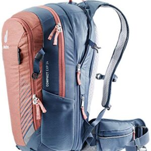DEUTER Unisex – Adult's Compact EXP 14 Bicycle Backpack, Redwood-Navy, 17 L
