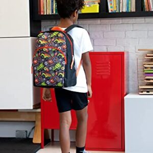 Trail maker Wholesale Kids Backpacks for Boys, Girls Bulk Backpacks 24 Pack with Fun Patterns, Adjustable Padded Straps (Boys Assorted Colors)