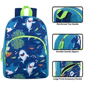 Trail maker Wholesale Kids Backpacks for Boys, Girls Bulk Backpacks 24 Pack with Fun Patterns, Adjustable Padded Straps (Boys Assorted Colors)