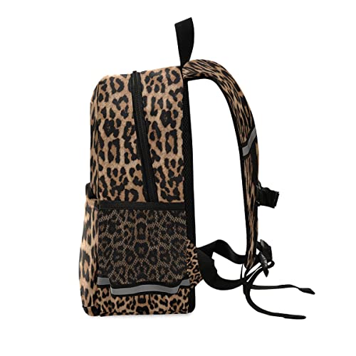 Custom Kid's Name Cute Toddler Backpack Personalized Cheeteh Leopard Print Mini Bag for Baby Girl Boy Age 3-7