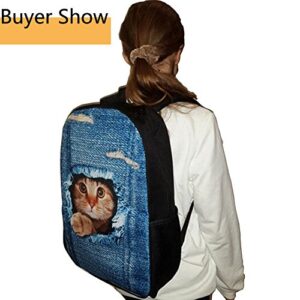 doginthehole Chicken Print Backpack Set 3 Piece Shoulder School Book Bags for Kids Boys Girls