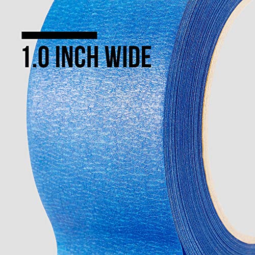 LICHAMP Blue Painters Tape 2 inches Wide, Bulk 4 Pack Original Blue Masking Tape, 1.95 inch x 55 Yards x 4 Rolls (220 Total Yards)