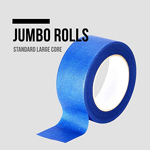 LICHAMP Blue Painters Tape 2 inches Wide, Bulk 4 Pack Original Blue Masking Tape, 1.95 inch x 55 Yards x 4 Rolls (220 Total Yards)