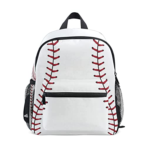 AUUXVA Baseball Lace Sport Ball Kids Toddler Backpack for Men Women, Preschool Shoulder Bag School Bookbag Backpack for Boy Girls Student Baby Diaper Bag Nursery Bag