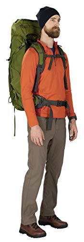 Osprey Aether 55 Men's Backpacking Backpack , Garlic Mustard Green, Large/X-Large