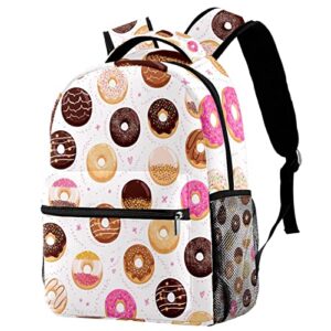 school backpack travel backpack,boy girl backpack,colorful donuts,outdoor sports rucksack casual daypack