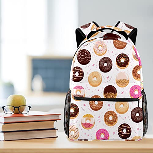 School Backpack Travel Backpack,Boy Girl Backpack,colorful donuts,Outdoor Sports Rucksack Casual Daypack