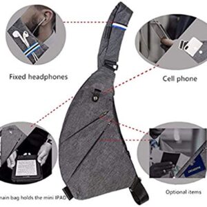 Xinxinyu Sling Bag Chest Backpack Casual Daypack Shoulder Crossbody Lightweight Anti Theft Outdoor Sport Travel Hiking for Men Women