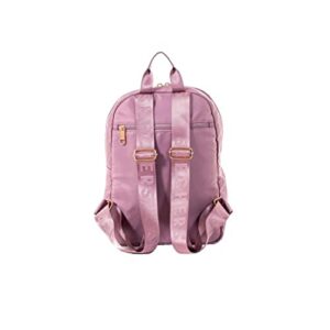 Skechers Jetsetter Backpack, Mini Multipurpose Zippered Daypack for Travel School Bag, Mauve