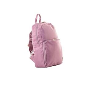 Skechers Jetsetter Backpack, Mini Multipurpose Zippered Daypack for Travel School Bag, Mauve