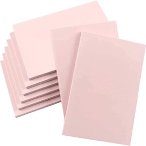 sghuo 8 pcs 4″x6″ pink rubber carving blocks linoleum block stamp making kit