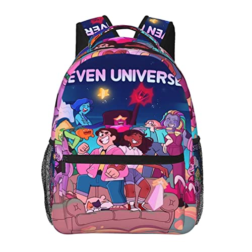 Pobecan Steven Anime Universe Backpack Funny Laptop Back Pack Book Bag Hiking Outgoing Daypack For Women Mens