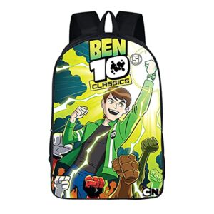 ben school backpack, anime kids’ backpack teenager casual daypack laptop backpack adjustable shoulders bag (03)