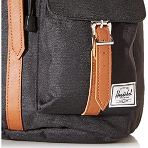 Herschel Dawson Backpack, Black/Tan Synthetic Leather, Classic 20.5L