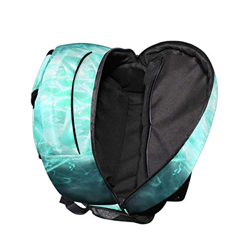 Lightweight Cool Cyan Wolf Backpacks Girls School Bags Kids Bookbags