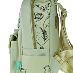 KBNL Alice in Wonderland 11inches Vegan Leather Mini Backpack - A21730, Multicoloured,Medium