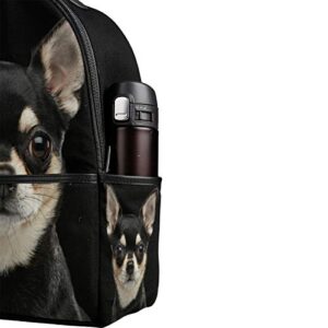 Chihuahua Dog Backpack for Boys Girls School Bookbag Daypack