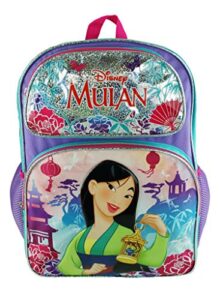 disney princess – mulan deluxe 16″ full size backpack – pretty and brave – a19393
