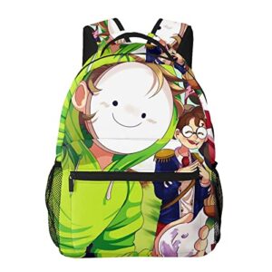 dream-smp backpack school backpack laptop backpack large capacity backpack lightweight school bag back to school